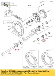 kraag, rr hub kx450fcf van Kawasaki, met onderdeel nummer 921521544, bestel je hier online: