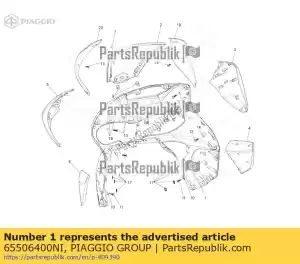 Piaggio Group 65506400NI os?ona przednia - Dół