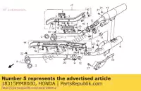 18315MM8000, Honda, sub cover, ex. pipe honda vt 1100 1988 1994 1995, New