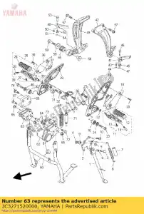 yamaha 3C3271520000 staffa, cavalletto principale 2 - Il fondo