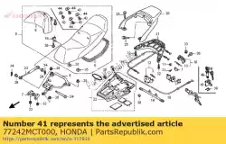 Qui puoi ordinare rimani, cavo blocco sedile da Honda , con numero parte 77242MCT000: