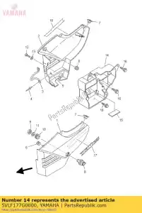 yamaha 5VLF177G0000 box, battery - Bottom side