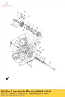 2JX253110000, Yamaha, moyeu, arrière yamaha tw 125 200 1989 1999 2000 2001, Nouveau