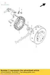 Here you can order the rotor from Suzuki, with part number 3210238303: