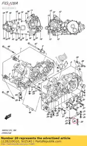 Suzuki 1128210G10 rura, skrzynia korbowa - Dół