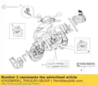 62429800A1, Piaggio Group, zestaw naklejek 06     , Nowy