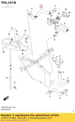 Here you can order the hose,radiator i from Suzuki, with part number 1785114J00: