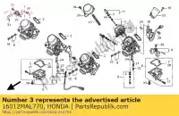 16012MAL770, Honda, ago set di aghi honda cbr  f cbr600f 600 , Nuovo