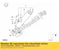 18127660999, BMW, beugel, 4-gaats (tot 06/2000) bmw  1150 1999 2000 2001 2002 2003 2004, Nieuw