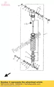 Yamaha 5BF222011000 damper sub assy - Bottom side