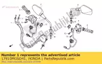 17910MGSD41, Honda, kabel comp. a, gas geven honda nc  xa integra d dct xd dtc sd s x sa nc700sd 700 , Nieuw