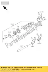 Here you can order the drum-assy-change from Kawasaki, with part number 132391214: