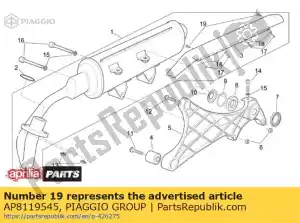 Piaggio Group AP8119545 schroef - Onderkant