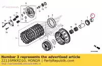 22116MKRD10, Honda, collarín bomba de aceite sprkt honda  1000 2020, Nuevo