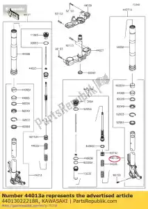 kawasaki 44013022218R fork-fork inner, rh, f.s.b zr100 - Il fondo