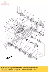 Qui puoi ordinare piatto, coperchio da Yamaha , con numero parte 1SCE74710000: