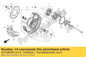 Honda 42708MR1670 peso, balanceador ( - Lado inferior