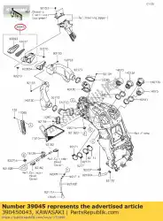 Tutaj możesz zamówić kana?-assy, ?? Ram air, fr zx1400hgf od Kawasaki , z numerem części 390450043: