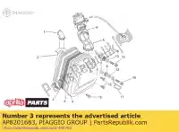 AP8201683, Piaggio Group, Filtro de ar aprilia area sr air orizontal cylinder ho gulliver rally sonic 0 51 50 2, Novo