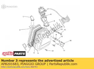 Piaggio Group AP8201683 filtro de ar - Lado inferior