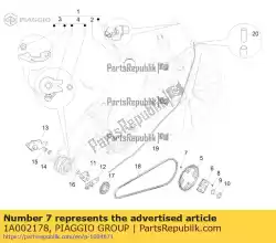 schroefdraadbus van Piaggio Group, met onderdeel nummer 1A002178, bestel je hier online: