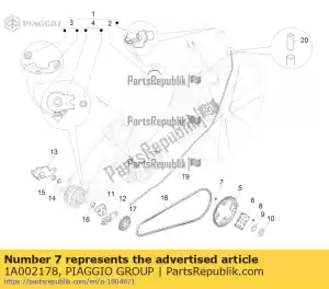 Piaggio Group 1A002178 schroefdraadbus - Onderkant