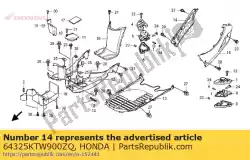 Aquí puede pedir cubierta, r. Inferior * nh312m * de Honda , con el número de pieza 64325KTW900ZQ: