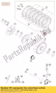 ktm 50332011210 koppelingsset 125/200 06-14 - Onderkant