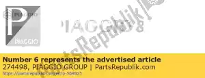 Piaggio Group 274498 slang - Onderkant