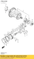 1222910G010A0, Suzuki, rodamiento, manivela suzuki an burgman  a executive z an650a an650aaz an650z an650 650 , Nuevo