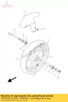 4DP251811000, Yamaha, Essieu, roue yamaha tz 250 2000 2001 2002, Nouveau