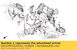 Aquí puede pedir conjunto de capucha, superior (wl) * nh138 * (nh138 shasta blanco) de Honda , con el número de pieza 64210MCSG00ZG: