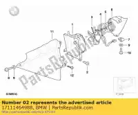 17111464988, BMW, bevestigingsschroef bmw  1200 1996 1997 1998 1999 2000 2001 2002 2003 2004, Nieuw