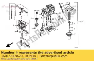 Honda 16015KEN620 conjunto de câmara, flutuação - Lado inferior