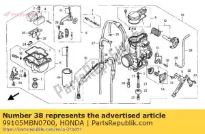 Honda 99105MBN0700 jet, lento # 70 - Il fondo