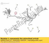 00H02304121, Piaggio Group, monta? instalacji elektrycznych derbi gilera gpr sc 50 125 2004 2005 2006 2007 2008 2009 2010 2011 2012 2013 2014 2015, Nowy