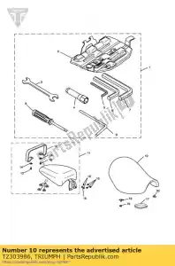 triumph T2303986 stoel vooraan - Onderkant