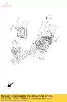 5WXE54110000, Yamaha, tapa, cárter 1 yamaha dt r 2c2c holland 1e2c2-300e2 rsm 2c31 holland 1c2c2-300e4 tzr 50 2004 2005 2006 2007 2008 2009 2010 2011, Nuevo