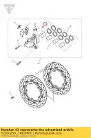 T2020256, Triumph, zacisk zestawu ?rub triumph sprint gt sprint st 208167 > 1050 2005 2006 2007 2008 2009 2010 2011 2012 2013, Nowy