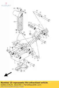 suzuki 6260133820 rod,rr cushion - Bottom side