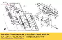 52410KSR731, Honda, amortisseur comp, arrière honda cr  r cr125r 125 , Nouveau