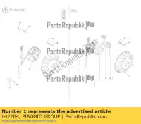 642204, Piaggio Group, electroventilador ape vin: zapc80000, motor: c000m zapc80000 50 1998 1999 2000 2001 2002 2003 2004 2005 2006 2007 2008 2009 2010 2011 2012 2013 2014 2015 2016 2017 2018 2019 2020 2021 2022, Nuevo