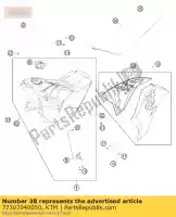 77307040050, KTM, funda de asiento 07 ktm exc smr sx sxs xc xcf xcr 125 144 150 200 250 300 400 450 505 530 2007 2008 2009 2010 2011, Nuevo