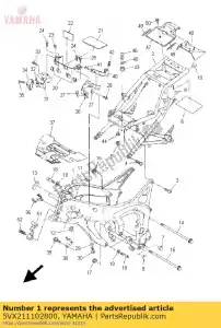 yamaha 5VX211102800 frame comp. - Lado inferior