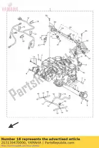 yamaha 2S3139470000 gorra - Lado inferior