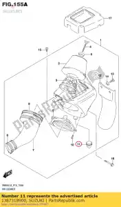 suzuki 1387318900 manguera, filtro de aire - Lado inferior