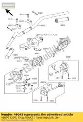 hendelgreep, koppeling ej650-a1 van Kawasaki, met onderdeel nummer 460921209, bestel je hier online: