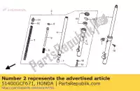 51400GCF671, Honda, nenhuma descrição disponível no momento honda xr 70 1997 1998 1999 2000, Novo