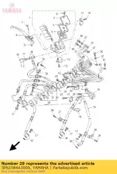 Tutaj możesz zamówić komplet przewodu hamulcowego od Yamaha , z numerem części 3P62584A1000: