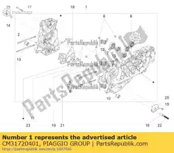 Here you can order the carter completo cat. 1 from Piaggio Group, with part number CM31720401: